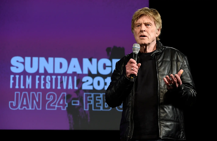 Festival de Cinema de Sundance de 2019 em Park City, Utah. Redford fundou o Sundance Institute, dedicado a cultivar novas vozes cinematográficas, em 1981 e renomeou um festival de cinema em homenagem ao instituto.- Crédito: Chris Pizzello/Invision/AP