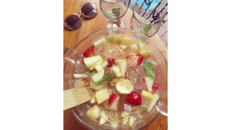 Clericot com espumante bem gelado